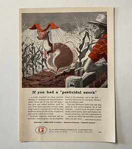 Mathieson Pesticides 1958 Pesticidal Snerk Farming Print Ad Little Rock Arkansas - Picture 1 of 2