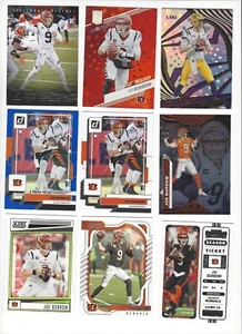 (9) ¡Tarjetas de fútbol americano premium Joe Burrow! Cincinnatti Bengals LSU! RC +/299 SN #'d - Imagen 1 de 2