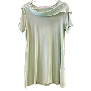 Tunica leggera con cappuccio Geen piccola circonferenza morbida manica corta - Foto 1 di 9