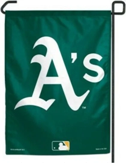 MLB Oaklands Athletics 11``X15``   Heavy Duty Single Siden GARDEN FLAG(no pole) - Image 1 of 1