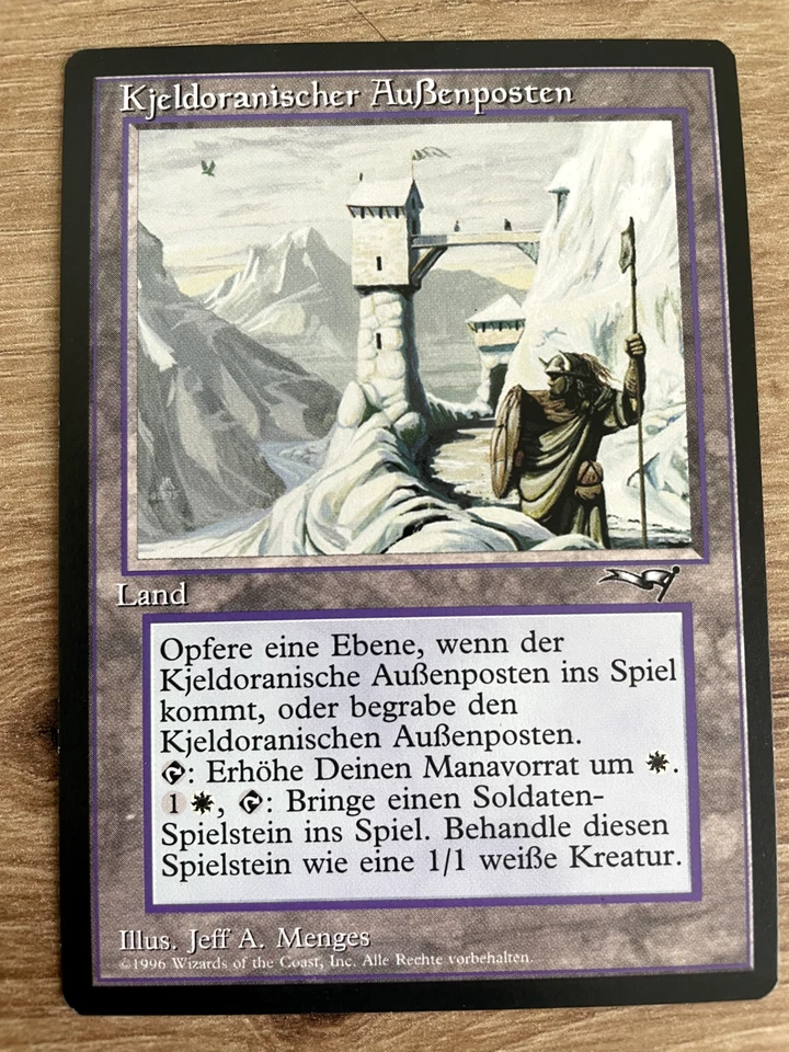 Kjeldoranischer Außenposten EX/NM Magic Karte MtG Allianzen Kjeldoran Outpost - Bild 1 von 1