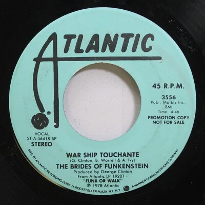 Funk Promo 45 Brides Of Funkenstein - War Ship Touchante George Clinton Funkadel Foto 1 de 2