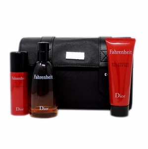 DIOR FAHRENHEIT 4 PIECE SET FOR MEN EAU DE TOILETTE SPRAY 100ML (UNB) - Picture 1 of 1