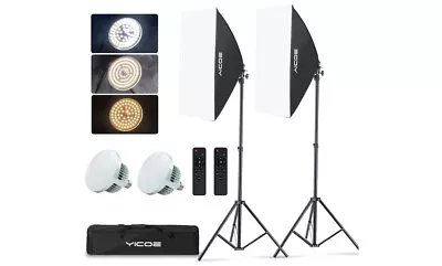Softbox Lighting Kit, YICOE Photography Lighting Kit 2x19.7"x27.5" NEW!! - Image 1 of 4