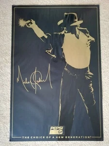 Michael Jackson, Very Rare, Art Print, 1991 Vintage, Thriller Poster "Moonwalk" - Imagen 1 de 2