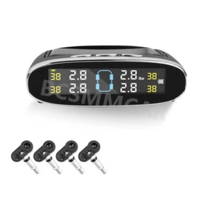 Car Internal Tire Pressure Monitoring System TPMS Solar Monitor For Rv Trailer - Picture 1 of 20
