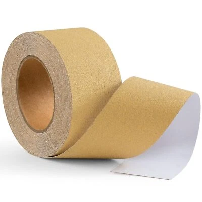 20 Yard Roll Grit Gold Longboard Sandpaper 2-3/4" Wide PSA Self Adhesive Sticky - Image 1 of 2
