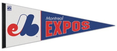 MONTREAL EXPOS 1970s-Retro Cooperstown Collection MLB Premium Felt PENNANT Cover