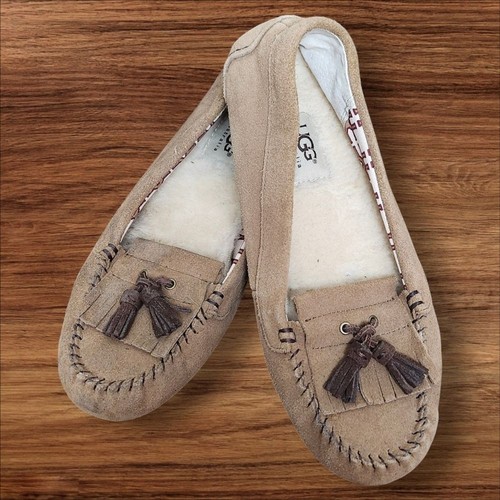 Pantofole mocassini Ugg marrone castagno Lizzy taglia 7