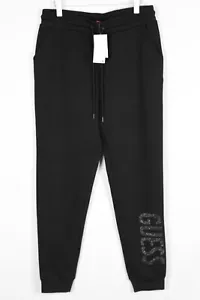 Guess Damen Melia Logo Jogginghose Hose Athleisure Jet Black - Bild 1 von 5