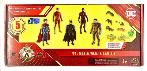 Spin Master DC THE FLASH MOVIE  1st Edition Ultimate 5 Action Figure Set. NEW Cover