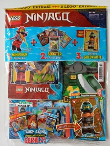 LEGO Ninjago Heft/Magazin Taucher Kai + Booster + Limitierte Goldkarte neuwertig - Bild 1 von 6