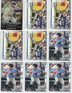 (9) Brandon Lowe Rookie Card Lot MLB Baseball Cards Collection - Picture 1 of 20