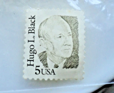 HUGO L. BLACK 5 CENT Single Stamp HIstorical figure - Image 1 of 4