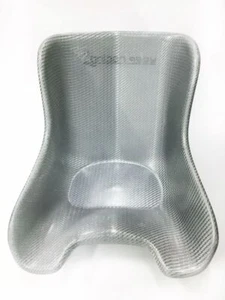 Sitz Kartsitz flach silber neu "TWISTER SILVER" Sitzschale Kart Seat - Bild 1 von 4