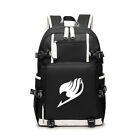 Anime Fairy Tail Backpack USB Port Laptop School Bag Casual Shoulder Bag Satchel