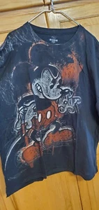 Disney Distressed Mickey Mouse T-shirt, Color Black, Size X-Large - EUC - Bild 1 von 3