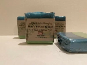 Hand Crafted Beer Soap wth Eucalyptius Essential Oil - Picture 1 of 3