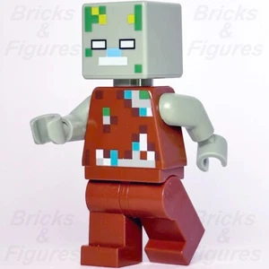 Minecraft LEGO® Drowned Zombie Minifigure 21178 21164 662205 min088 New Minifig - Picture 1 of 3