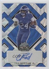2022 Leaf Metal Draft Blue Wave /25 Chris Rodriguez Jr #BA-CRJ Auto