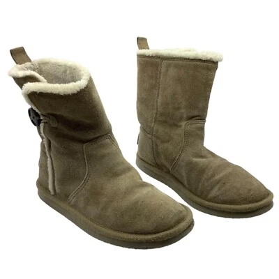 American Eagle Outfitters Mujer Talla 7 Gamuza Imitación Piel Forrada Botas Marrón Foto 1 de 4