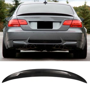 Trunk Spoiler Lip P Style For 2007-2013 BMW 328i 335i Coupe 2Dr ABS Matte Black - Picture 1 of 8