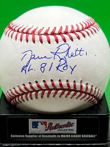 DAVE RIGHETTI NEW YORK YANKEES  1981 AL ROY  SIGNED OML BASEBALL - Picture 1 of 1