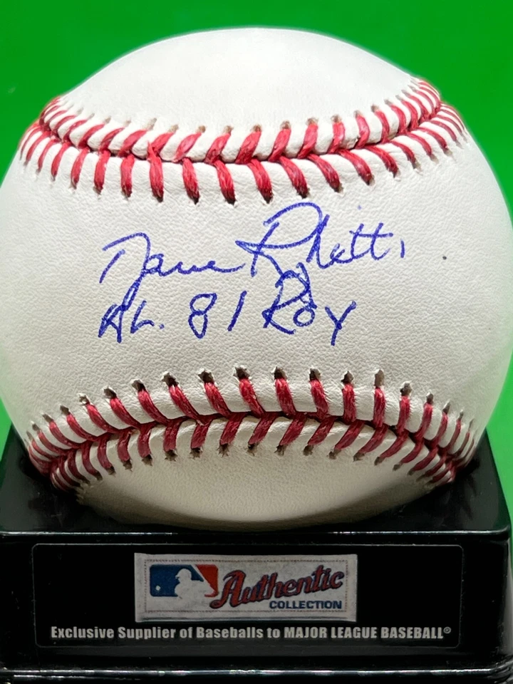 DAVE RIGHETTI NEW YORK YANKEES  1981 AL ROY  SIGNED OML BASEBALL - Image 1 of 1