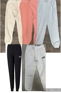 NWT Puma Essential Tracksuit Track Pants, Fleece Lined Girls or Boys, 114019 - Picture 1 of 16