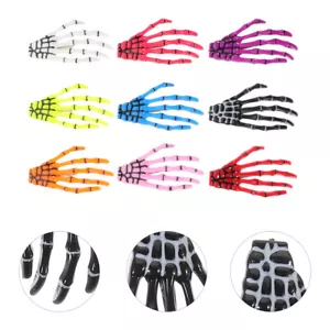 10PCS Skeleton Hairpin Skull Hair Clips Halloween Skeleton Claw Hair Clip - Picture 1 of 11