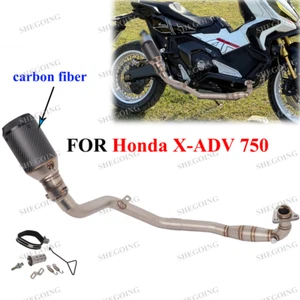 For Honda X-ADV 750 Motorcycle Exhaust Full System Carbon ADV750 Exhaust carbon - Imagen 1 de 5