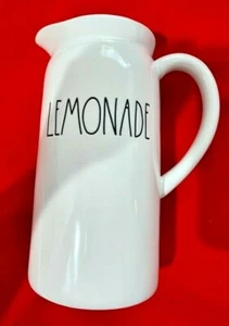 Rae Dunn LEMONADE Pitcher Canister Vase ❤️ by Magenta Farmhouse New w/tag - Picture 1 of 4