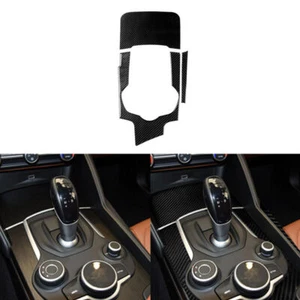 For Alfa Romeo Giulia 2017-2019 Carbon Fiber Central Gear Shift Panel Cover Trim - Bild 1 von 11