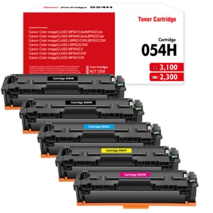054 054H Set Toner for Canon 054 Imageclass MF641Cw MF644cdw MF642cdw LBP620 Lot - Picture 1 of 24