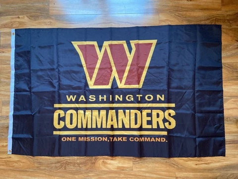 Washington Commanders 3x5 ft Flag NFL Super Bowl Champions Redskins Banner Logo Cover