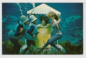 Postcard FL Florida Weeki Wachee MERMAID FOLLIES Show Underwater Diving Girls - Picture 1 of 2
