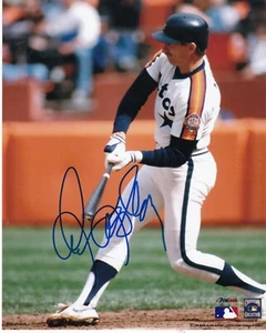 ALAN ASHBY  HOUSTON ASTROS   ACTION SIGNED 8x10 - Picture 1 of 1
