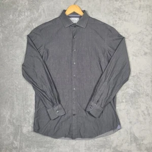Camisa Charles Tyrwhitt Oxford Botón Para Hombres 16.5-36 Negra Preppy Exterior Formal - Imagen 1 de 8