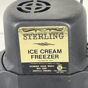 Sterling 5 Quart Eiscreme Gefrierschrank Maschine Ersatzteil-Motor getestet Vintage - Bild 1 von 7