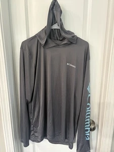 Columbia Rapid Creek Camisa con Capucha Manga Larga Gris Omni-Sombra Talla: L (Nueva con Etiquetas) - Imagen 1 de 5