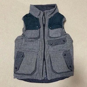 White Mountaineering Engineered Garments Early Down Vest Leather - Picture 1 of 2