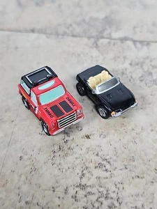 Micro Machines Galoob Black FERRARI Spider Convertible And  Chevy Blazer VTG 80s - Picture 1 of 10
