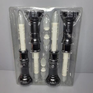 Bethlehem Lights 4er Set Pure Glow Premium Slim Fensterkerzen - Matt Schwarz OVP - Bild 1 von 4