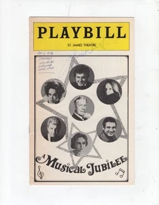 AUTOGRAPHED  " MUSICAL JUBILEE  " broadway  Playbill   SIGNED by JOHN RAITT - Picture 1 of 2