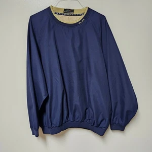 Chaqueta cortavientos vintage Greg Norman GOLF manga larga nailon pulóver talla XL - Imagen 1 de 8