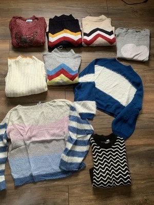 Tolles Paket Mädels Damen modern Pullis Oberteile Gr.40 42 40/42 M L - Bild 1 von 4