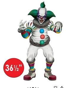 Jointed Creepy Clown 36" Paper Wall Halloween Decoration And Supplies - Picture 1 of 3