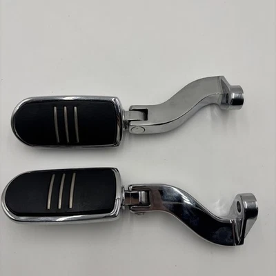 Harley Davidson Street Glide passenger footpegs with mounts Chrome USED - Image 1 of 4