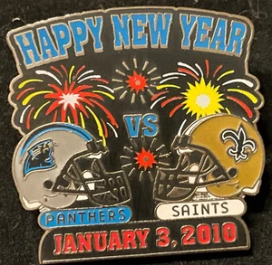 Carolina Panthers vs New Orleans Saints 2009 Game Day  Pin New Years 2010 - Picture 1 of 1