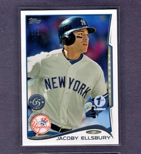 2017 TOPPS 65TH ANNIVERSARY PARTY 1ST EDITION PARALLEL #650 JACOBY ELLSBURY #1/1 - Picture 1 of 2